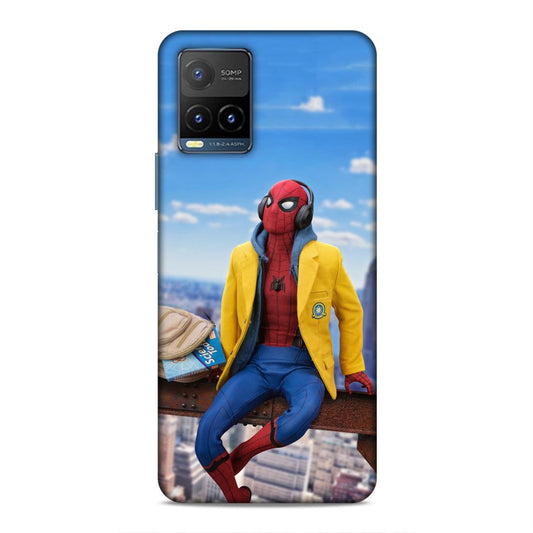 Cool Spiderman Hard Back Case For Vivo Y21 2021 / Y21A / Y21e / Y21G / Y21s / Y21T / Y33T / Y33s