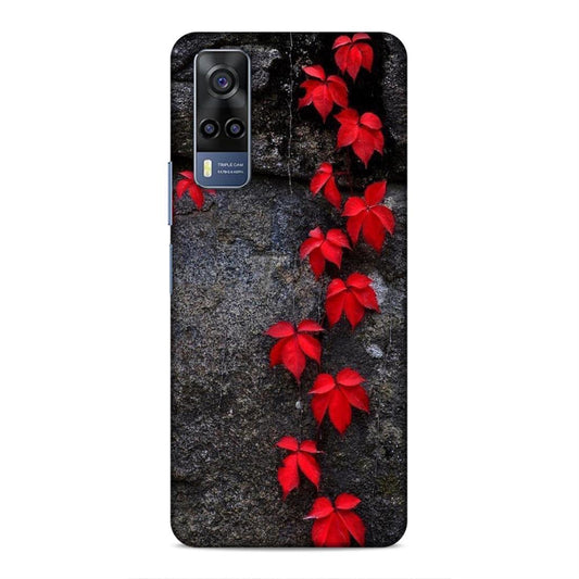 Red Leaf Series Hard Back Case For Vivo iQOO Z3 / Y53s 4G