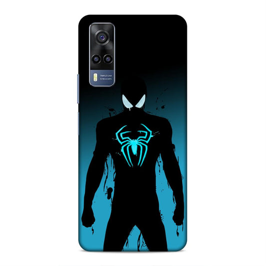 Black Spiderman Hard Back Case For Vivo iQOO Z3 / Y53s 4G