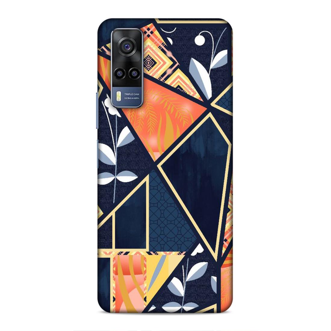 Floral Textile Pattern Hard Back Case For Vivo iQOO Z3 / Y53s 4G