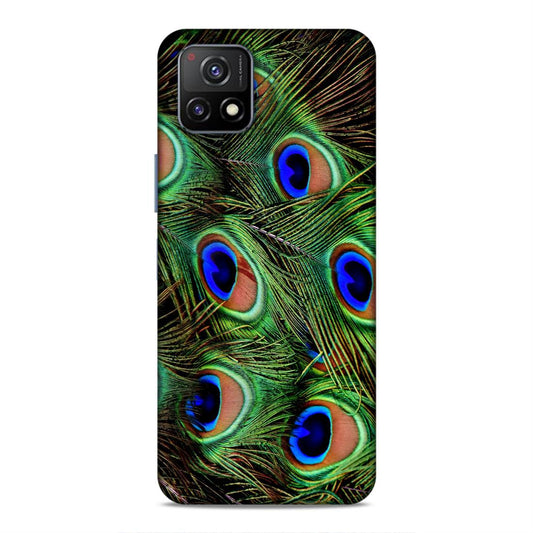 Peacock Feather Hard Back Case For Vivo Y72 5G