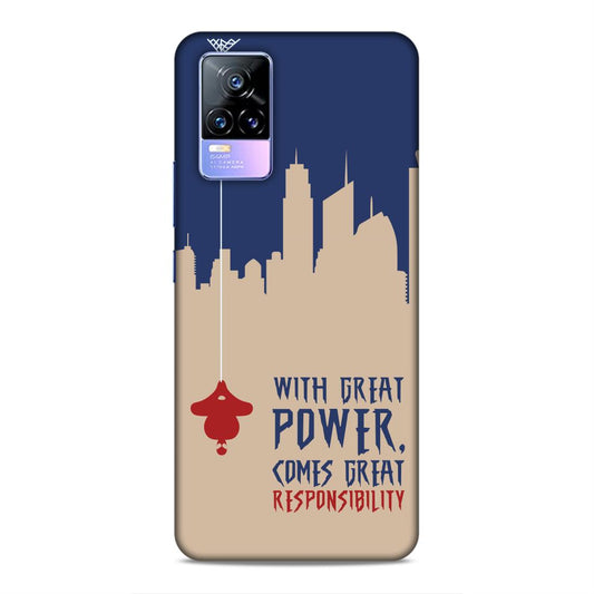 Great Power Comes Great Responsibility Hard Back Case For Vivo V21e 4G / Y73 2021